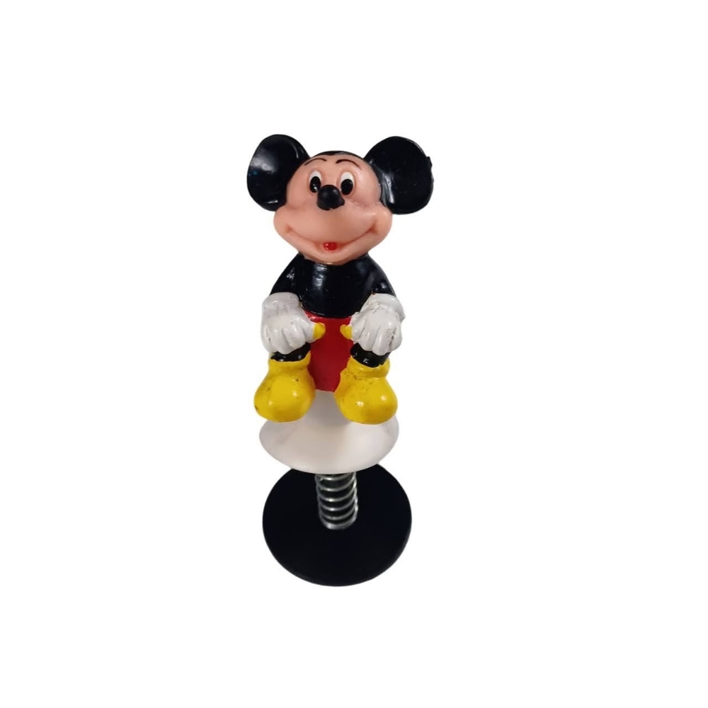 Vintage Toy Walt Disney MICKEY MOUSE Pop Up Rubber Plastic Made in Hong Kong